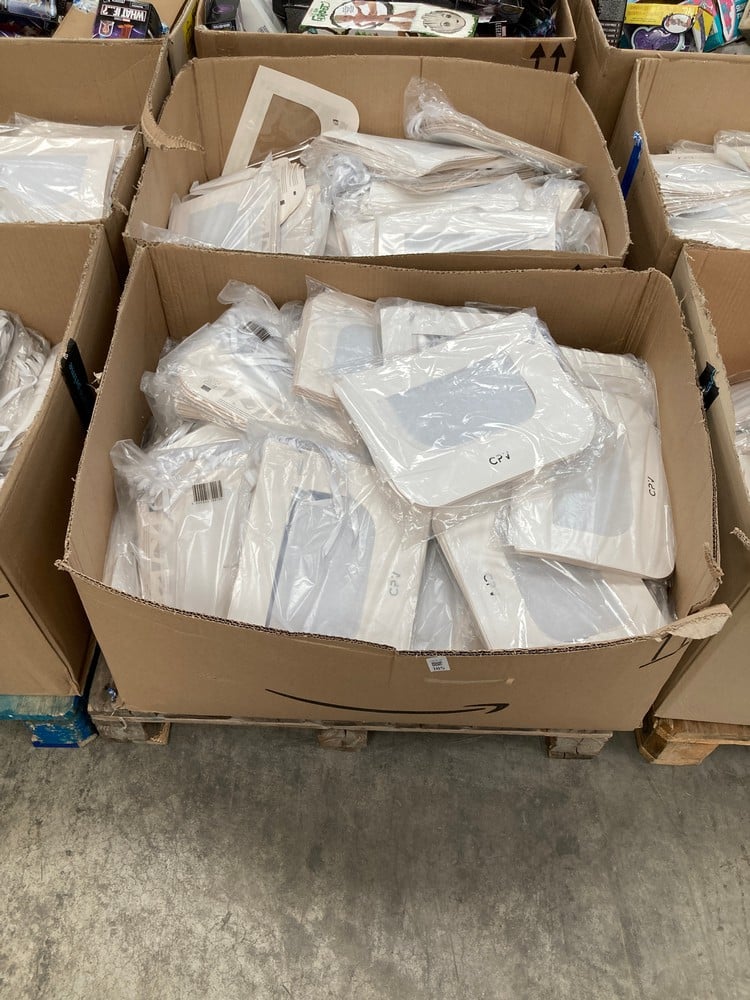PALLET OF CPV FACE SHIELD FOR THE FACE, MOUTH, NOS