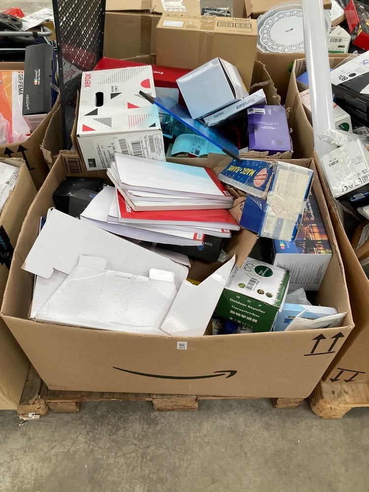 PALLET OF MISCELLANEOUS ITEMS INCLUDING XEROX INK 