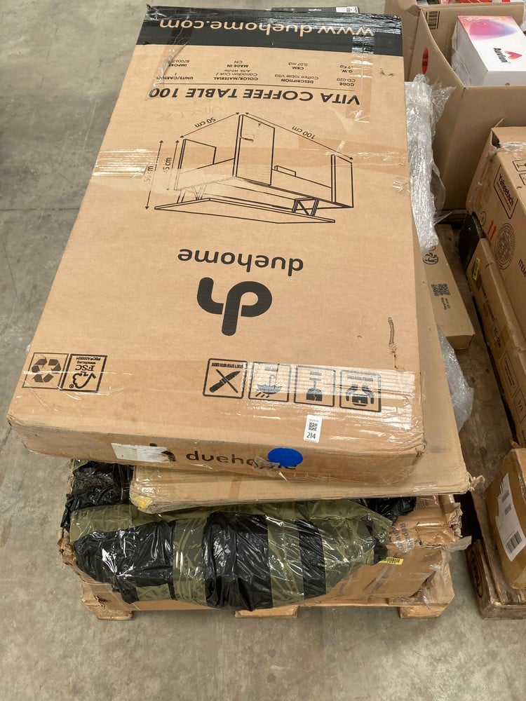 PALLET OF FURNITURE FROM VARIOUS BRANDS AND STYLES
