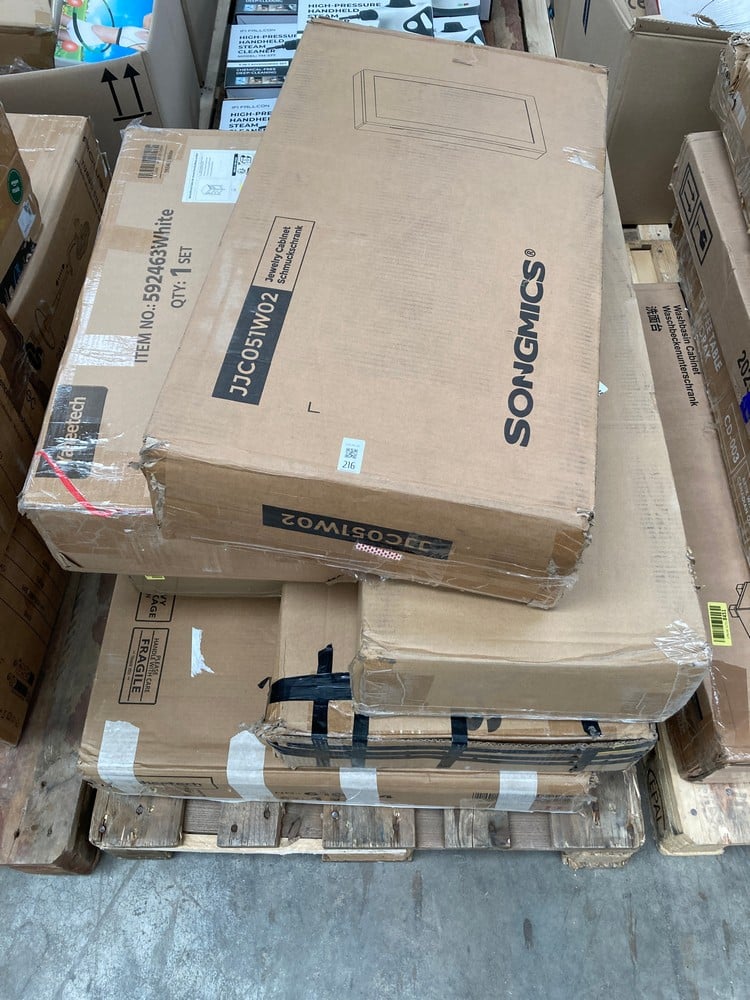 PALLET OF FURNITURE FROM VARIOUS BRANDS AND STYLES