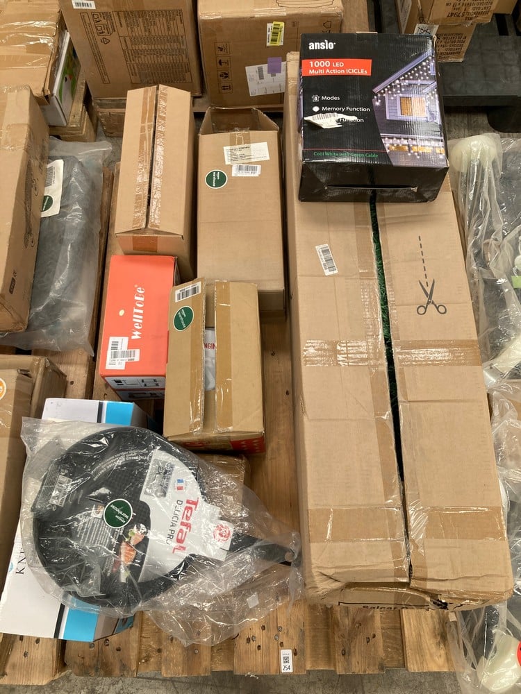 ASSORTED ITEMS PACKAGE INCLUDING THE TEFAL G61206 