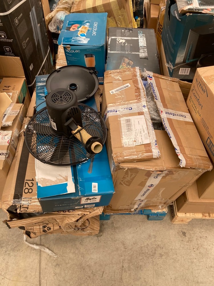 PALLET OF MISCELLANEOUS ITEMS INCLUDING A CECOTEC 
