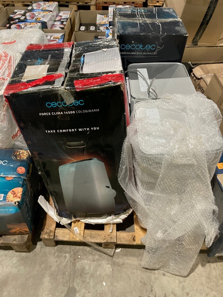 PALLET OF MISCELLANEOUS ITEMS INCLUDING A CECOTEC 