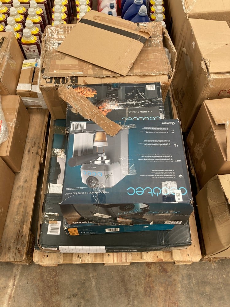 PALLET OF MISCELLANEOUS ITEMS, INCLUDING A CECOTEC