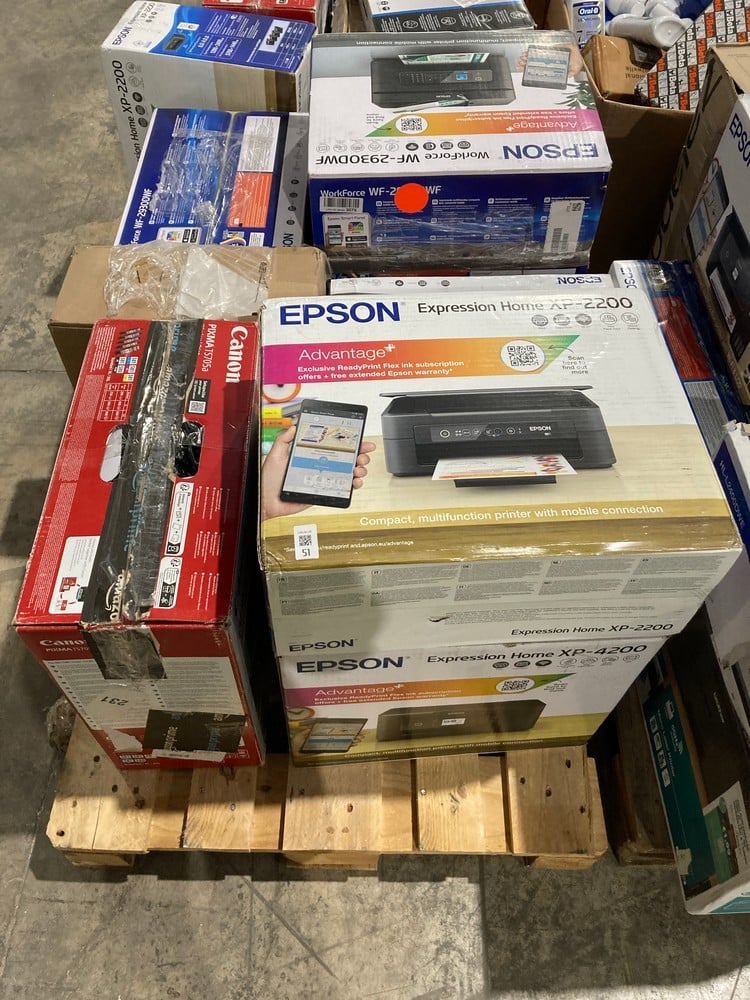 9 X PRINTERS OF VARIOUS BRANDS AND MODELS, INCLUDI