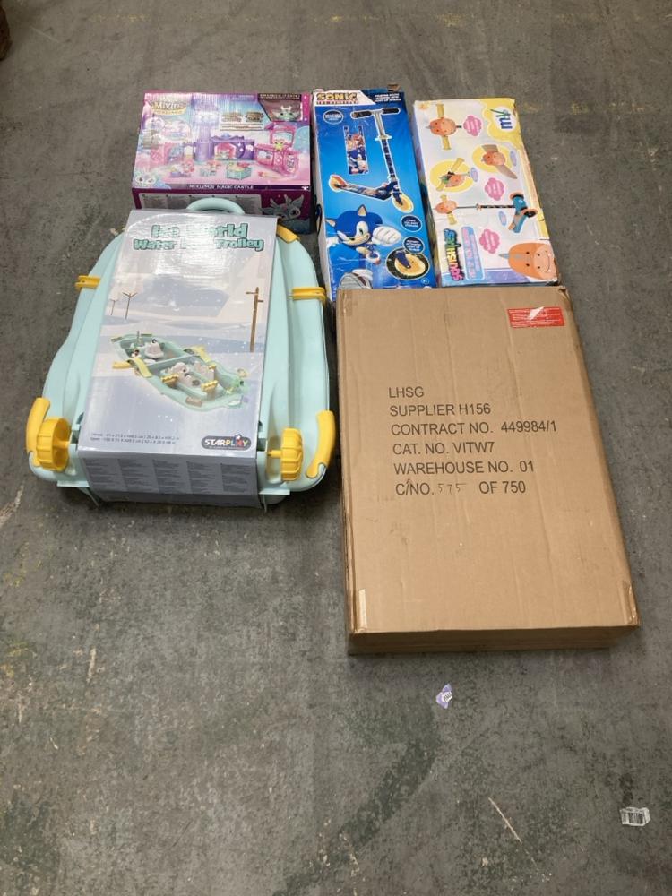 5 X ASSORTED CHILDRENS TOYS TO INCLUDE SONIC THE H
