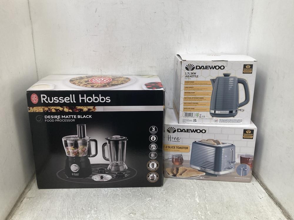 3 X ASSORTED APPLIANCES TO INCLUDE RUSSELL HOBBS D