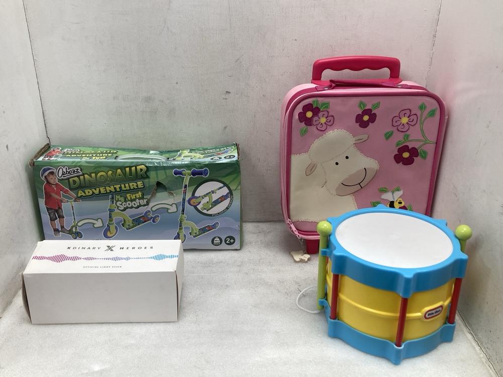 4 X ASSORTED CHILDRENS ITEMS TO INCLUDE DIONOSAUR 