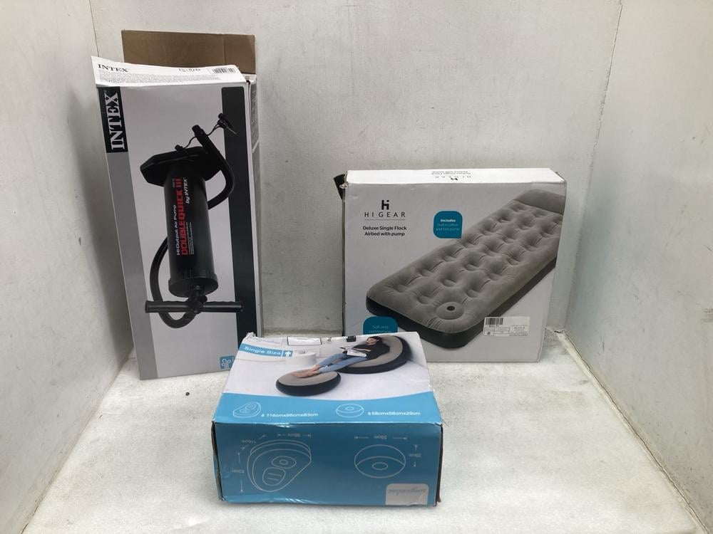 3 X ASSORTED CAMPING ITEMS TO INCLUDE HIGHGEAR SIN