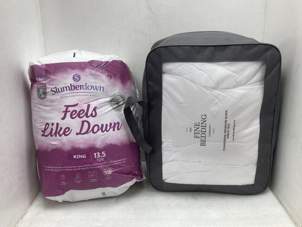 SLUMBERDOWN KING SIZE DUVET 13.5 TOG TO INCLUDE TH
