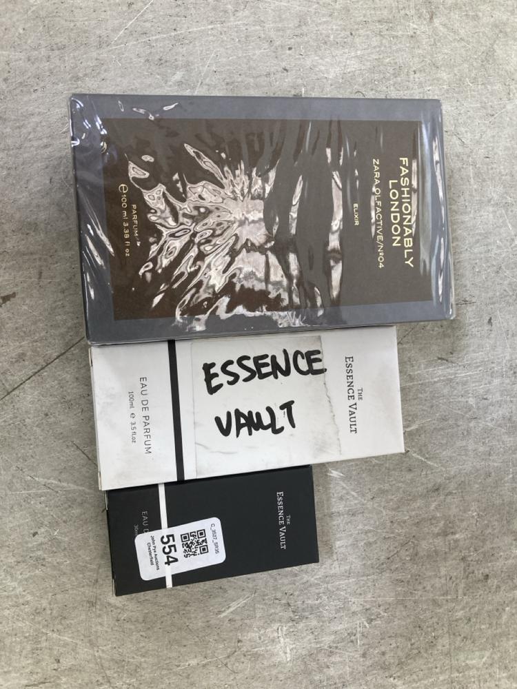 3 X ASSORTED PERFUMES TO INCLUDE THE ESSENCE VAULT