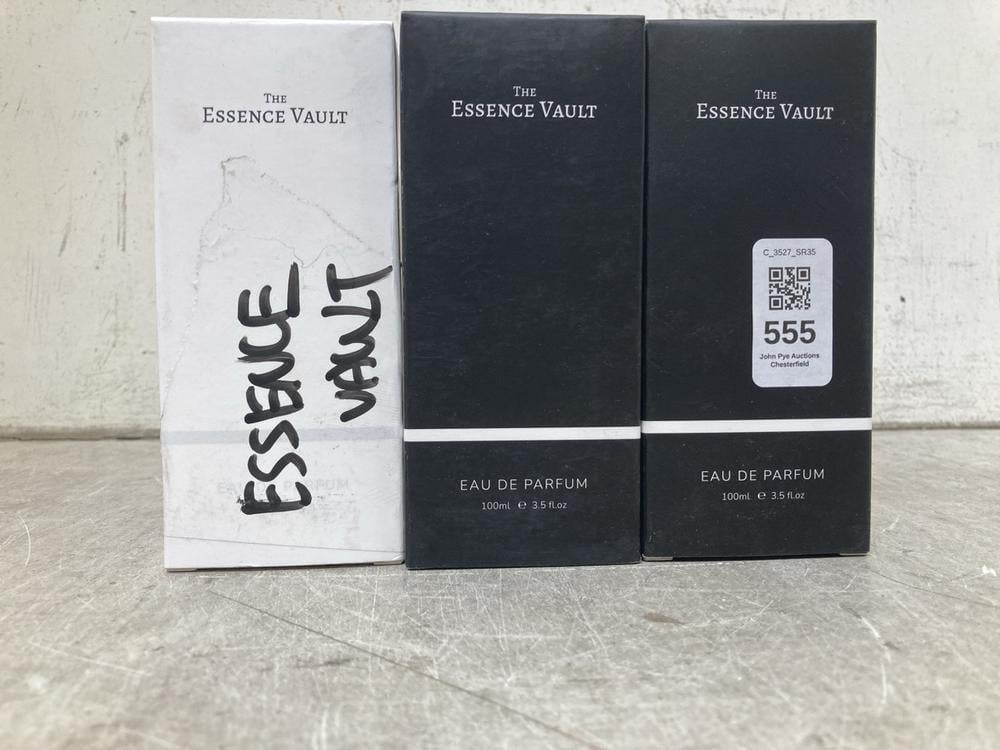 3 X ASSORTED PERFUMES TO INCLUDE THE ESSENCE VAULT