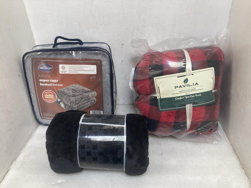 3 X ASSORTED BEDDING TO INCLUDE SILENTNIGHT SUPER 