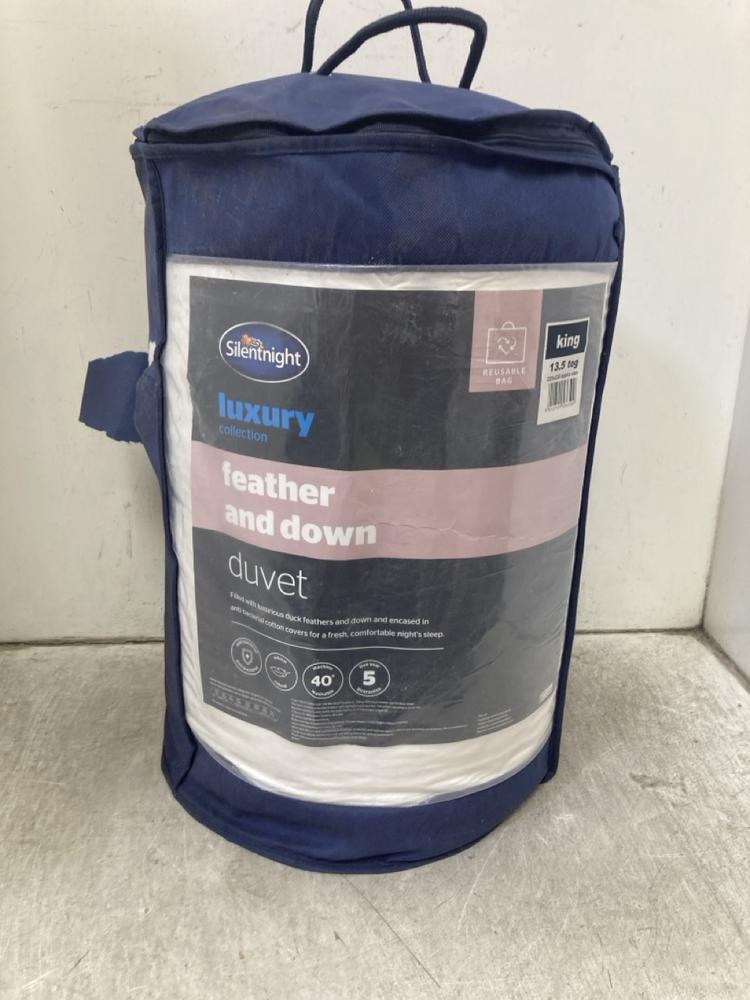 SILENTNIGHT LUXURY FEATHER AND DOWN DUVET IN KING 