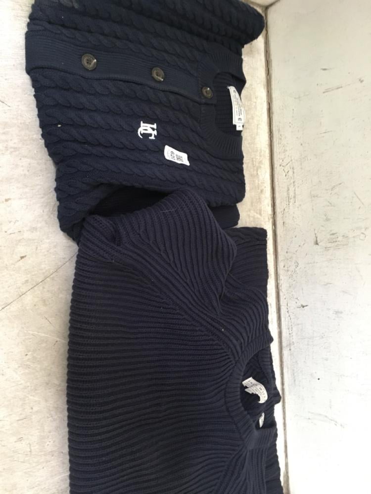 HOLLAND COOPER KNITWEAR FLEECE IN NAVY SIZE UK L T