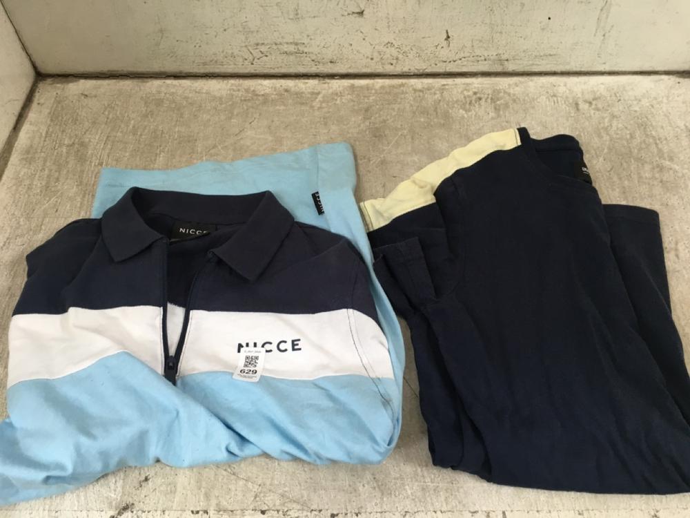NICCE 1/4 ZIP SHIRT IN TRI-COLOUR SIZE UK 13-14 TO