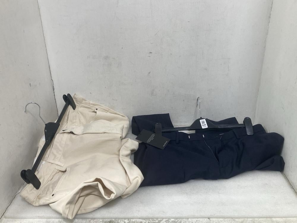 JOHN LEWIS TROUSERS IN NAVY SIZE UK 32R SLIM FIT T