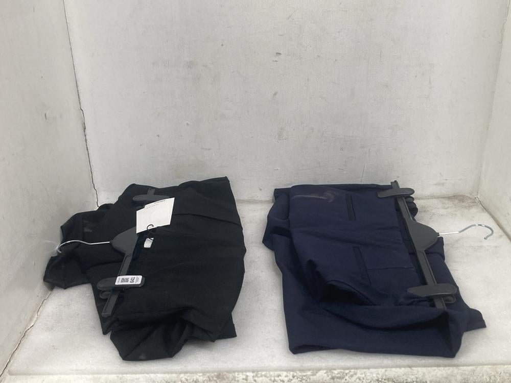 JOHN LEWIS FLAT BLACK TROUSERS IN BLACK SIZE UK 14