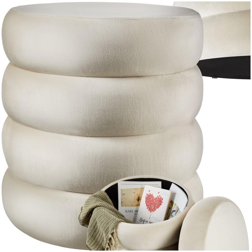 TECTAKE STOOL ALTU - PADDED SEAT, LARGE STORAGE SP
