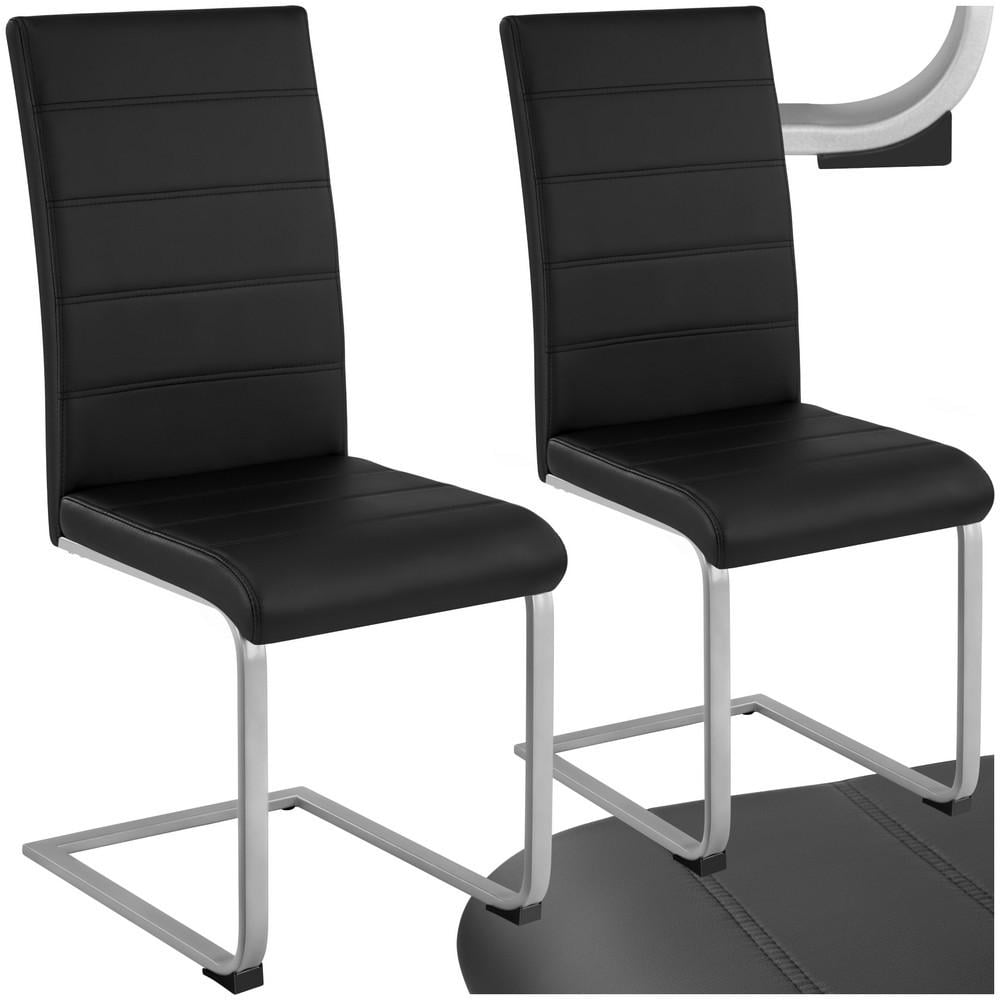 TECTAKE DINING CHAIRS - CANTILEVERED, HIGH BACKRES