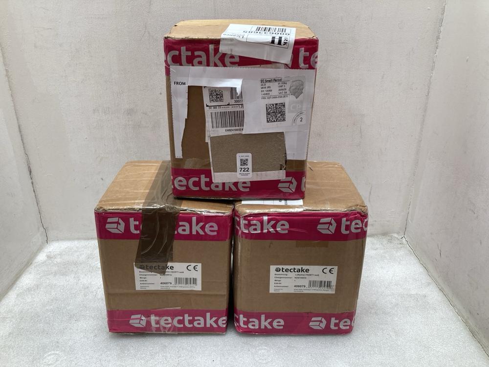 3 X ASSORTED ITEMS TO INCLUDE TECTAKE FROSTY WHITE
