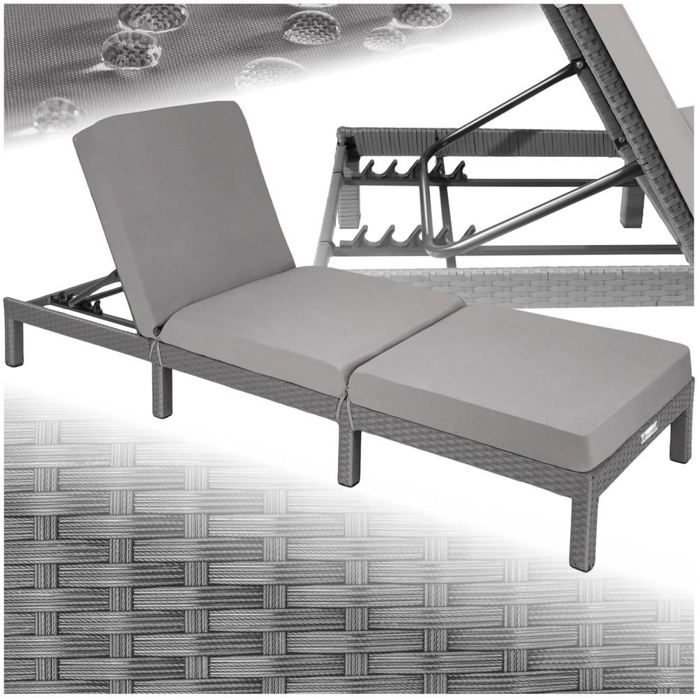 TECTAKE SUN LOUNGER SOFIA - 6-STEP ADJUSTABLE BACK