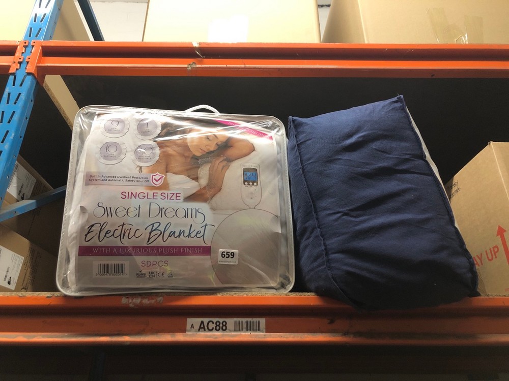 John Pye Auctions - SILENTNIGHT AIRMAX MATTRESS TOPPER TO INCLUDE SWEET  DREAMS SINGLE SIZE ELECTRIC BLANKET (BACK ROOM)