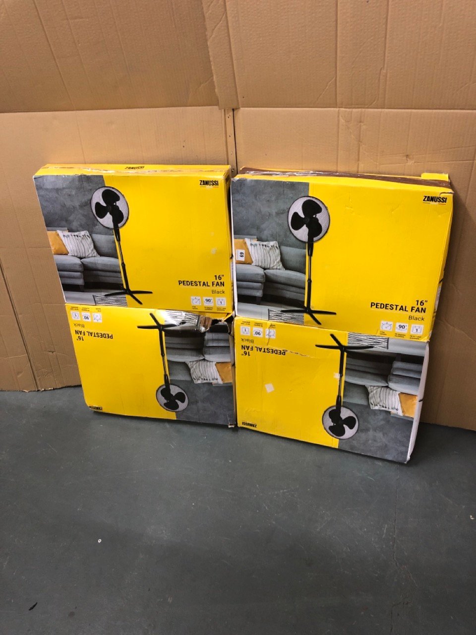 John Pye Auctions 4 X ZANUSSI 16" PEDESTAL FANS