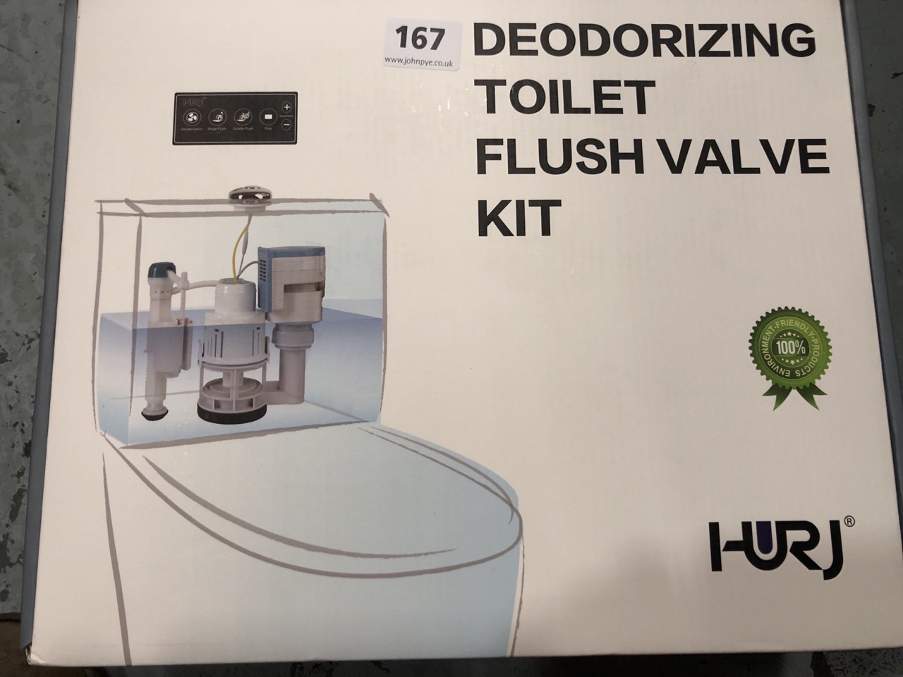 John Pye Auctions HURJ DEODORIZING TOILET FLUSH VALVE KIT RRP £175