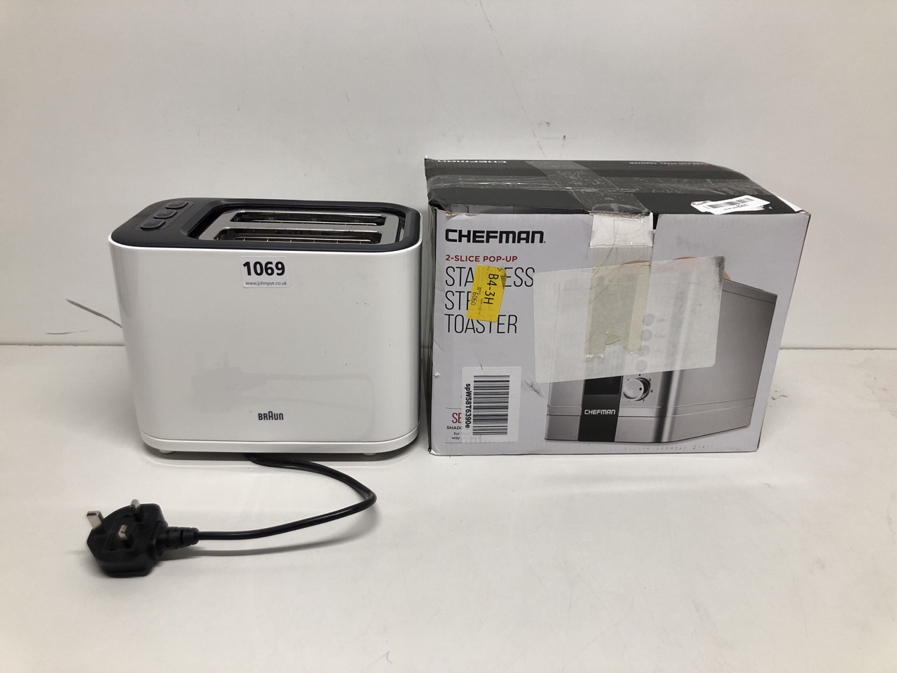 John Pye Auctions 2 X ASSORTED ITEMS TO INCLUDE CHEFMAN 2 SLICE TOASTER