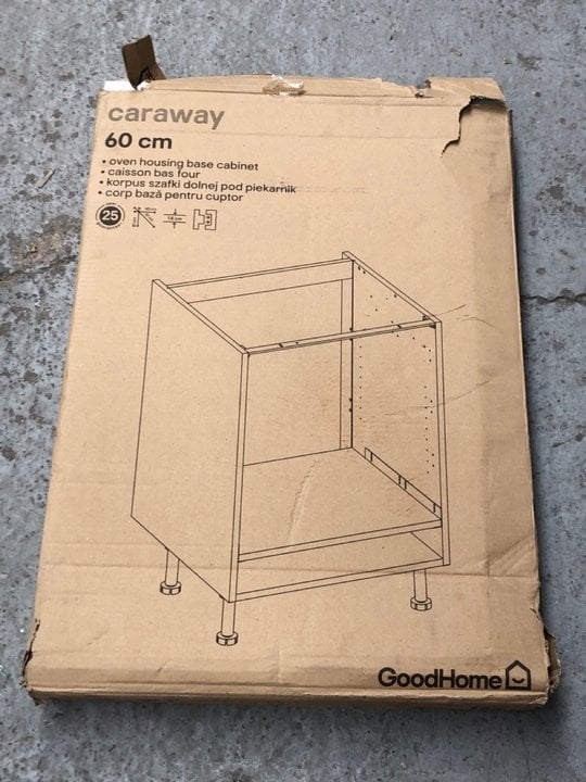 John Pye Auctions B&Q CARAWAY 60M OVEN HOUSING BASE & ALSAPAN