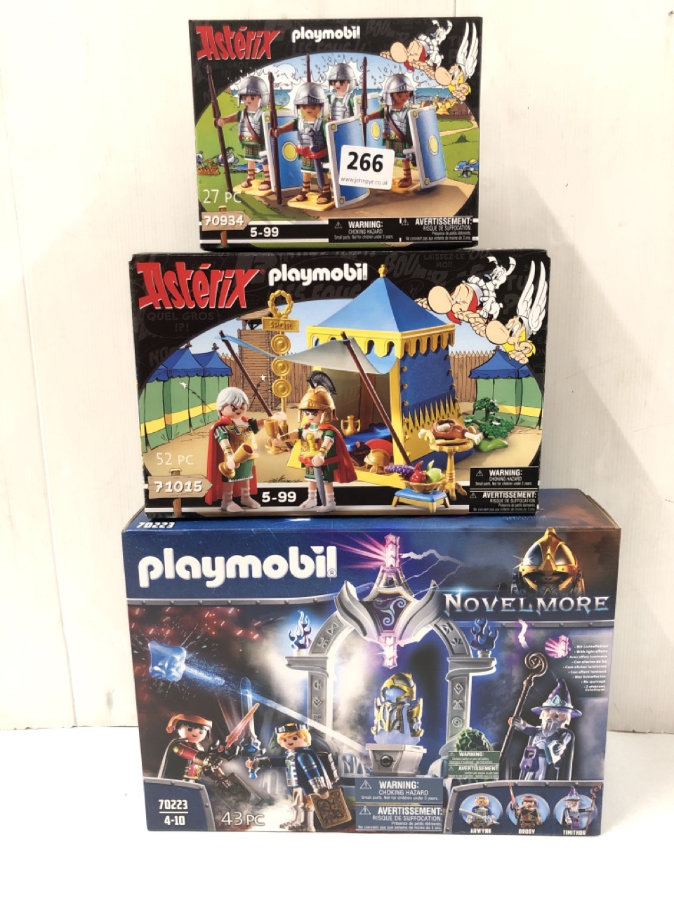 PLAYMOBIL ENSEMBLES ASTÉRIX et Obélix 70933 et 70934 et 71015 NEUF en