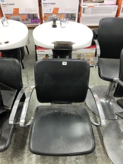 SALON BACKWASH UNIT EQUIPPED WITH CHAIR & ADJUSTABLE SINK (COLLECTION OR OPTIONAL DELIVERY AVAILABLE*)