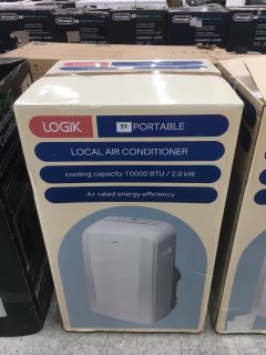 LOGIK LOCAL PORTABLE AIR CONDITIONER MODEL NO: LAC10C22 (COLLECTION OR OPTIONAL DELIVERY AVAILABLE*)