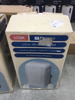 LOGIK LOCAL PORTABLE AIR CONDITIONER MODEL NO: LAC10C22 (COLLECTION OR OPTIONAL DELIVERY AVAILABLE*)