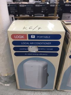 LOGIK LOCAL PORTABLE AIR CONDITIONER MODEL NO: LAC10C22 (COLLECTION OR OPTIONAL DELIVERY AVAILABLE*)