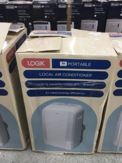 LOGIK LOCAL PORTABLE AIR CONDITIONER MODEL NO: LAC10C22 (COLLECTION OR OPTIONAL DELIVERY AVAILABLE*)