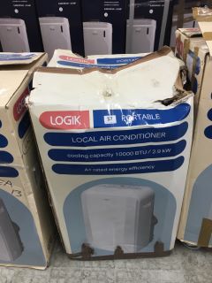 LOGIK LOCAL PORTABLE AIR CONDITIONER MODEL NO: LAC10C22 (COLLECTION OR OPTIONAL DELIVERY AVAILABLE*)