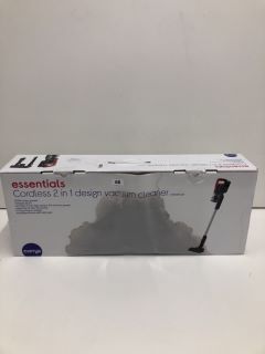 ESSENTIALS CORDLESS 2-IN-1 VACUUM CLEANER (SEALED - PACKAGING DAMAGED) (COLLECTION OR OPTIONAL DELIVERY AVAILABLE*)