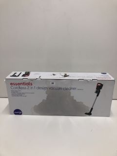 ESSENTIALS CORDLESS 2-IN-1 VACUUM CLEANER (SEALED - PACKAGING DAMAGED) (COLLECTION OR OPTIONAL DELIVERY AVAILABLE*)