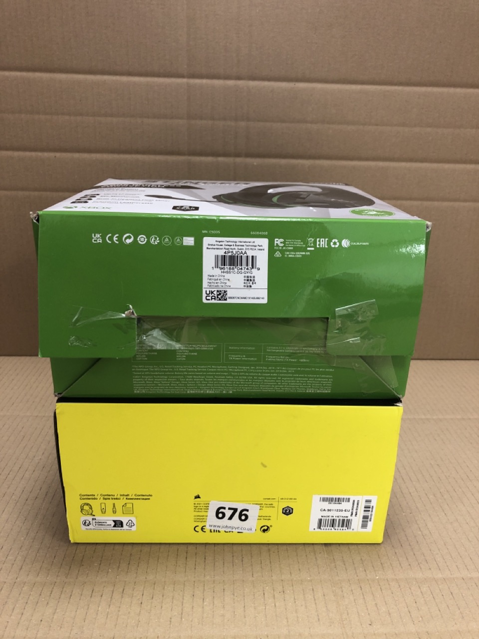 John Pye Auctions 2 X GAMING HEADSETS INC CORSAIR HS80 RGB WIRELESS