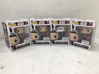 4X FUNKO POP WOMEN OF STAR WARS 525 BOBBLE HEAD FIGURES: LOCATION - E13