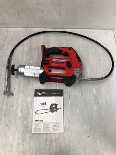 MILWAUKEE M18 GG 18V CORDLESS GREASE GUN - RRP £246.99: LOCATION - H10