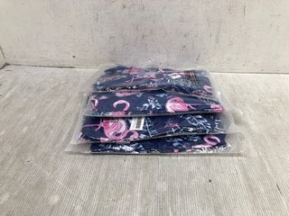 4 X MEN'S LUXURY FLORAL SHIRTS IN BLUE/PINK - UK 4XL/5XL: LOCATION - H8