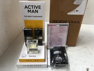 YODEYMA PARIS ACTIVE MAN SHOP TESTER KIT WITH STAND: LOCATION - J6