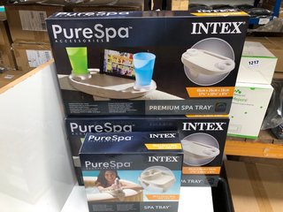 3 X INTEX PURE SPA TRAYS: LOCATION - H2