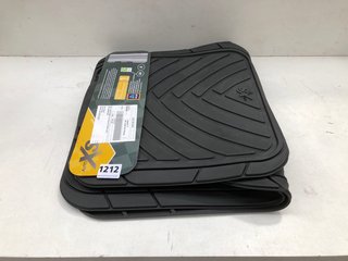 AUTO XS RUBBER CAR MAT SET: LOCATION - H2