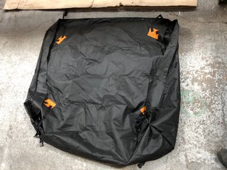 4 X LARGE BLACK WATERPROOF OUTDOOR COVER WITH CLIPS: LOCATION - J8