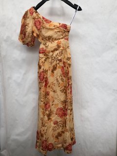 FOREVER NEW GIORDANA PUFF SLEEVE MIDI DRESS IN HILLVIEW FLORAL - UK 12 - RRP £125.00: LOCATION - J1