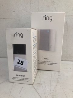 RING DOORBELL TO ALSO INCLUDE RING CHIME - RRP £149.99: LOCATION - J1